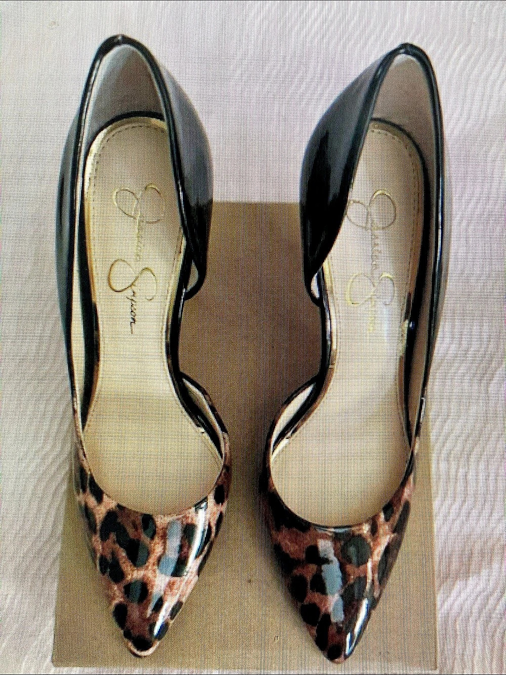 Jessica Simpson Claudette D'Orsay Pump Leopard Print Heels